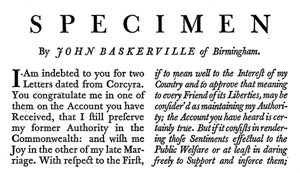 The typeface